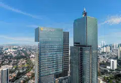Aerial view of Thamrin Nine and Pan Pacific Jakarta.