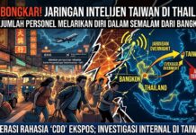 Jaringan intelijen Taiwan di Thailand terbongkar; sejumlah orang melarikan diri dalam semalam